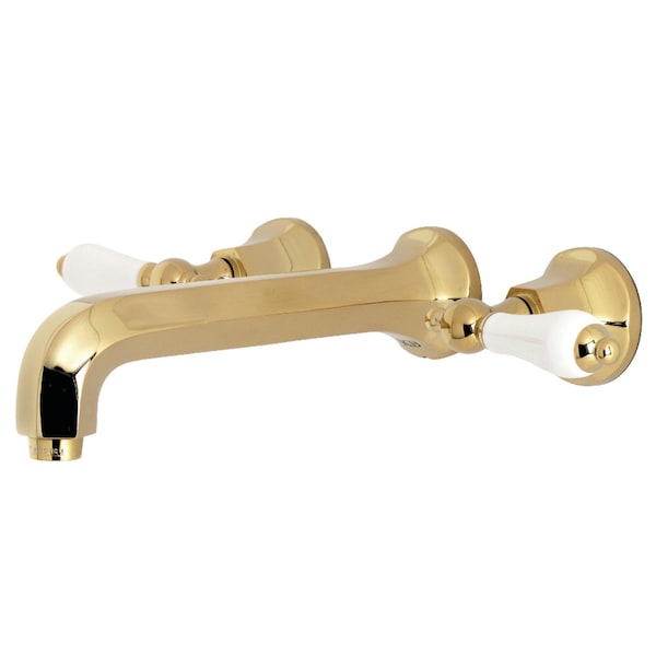 KS4122PL Metropolitan 2-Handle Wall Mount Bathroom Faucet, Brass